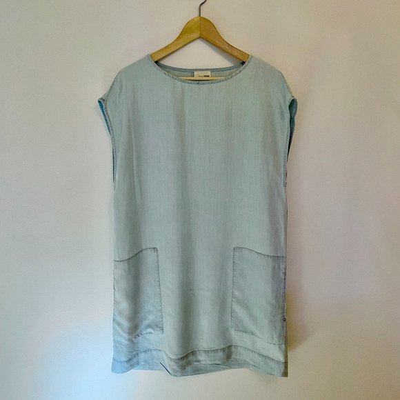 Aritzia Wilfred Chambray Shift Dress - Picture 1 of 3